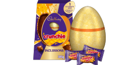 Cadbury Crunchie Ultimate chocolate Easter Egg with Crunchie chunks, 385g