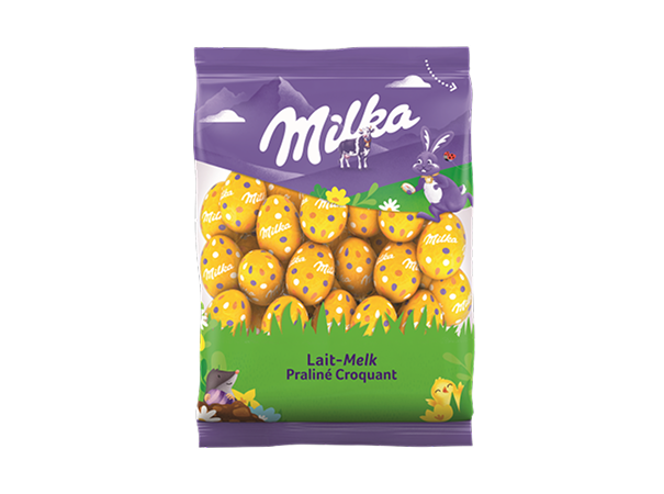 Milka Petits Œufs Lait Praliné Croquant 350g