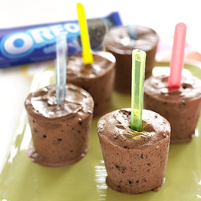 Que pudding Oreo và kem