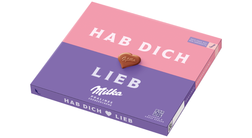 Milka Hab Dich lieb Erdbeercreme 110g
