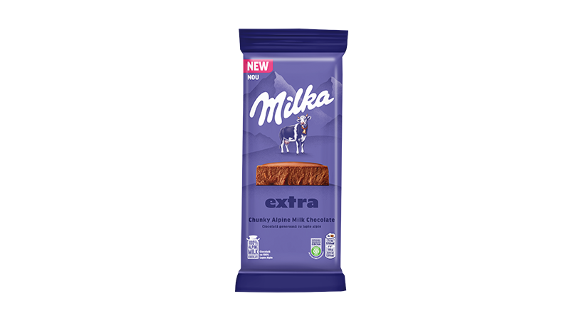 Milka Ciocolată generoasă cu lapte alpin 190g