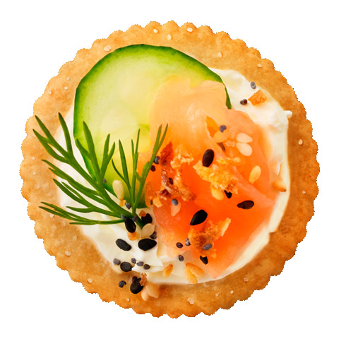 Craquelins <i>Lox & Schmear</i> version RITZ