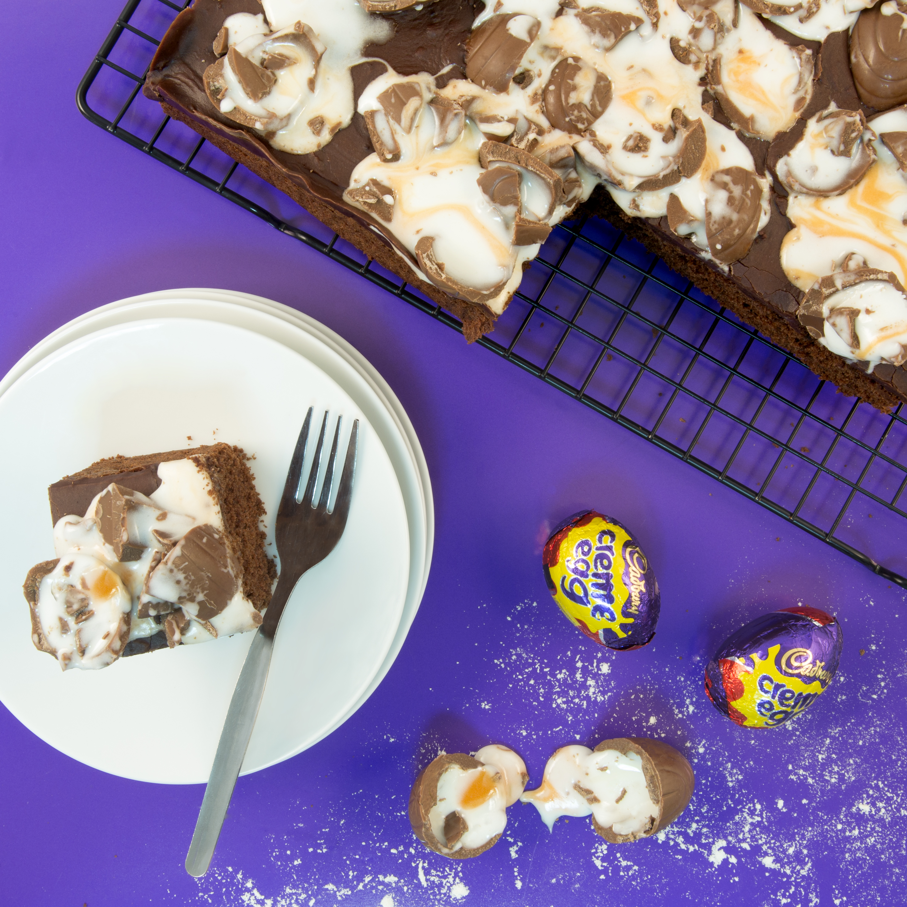 Cadbury Cream Egg Explosion Cake - CakeCentral.com