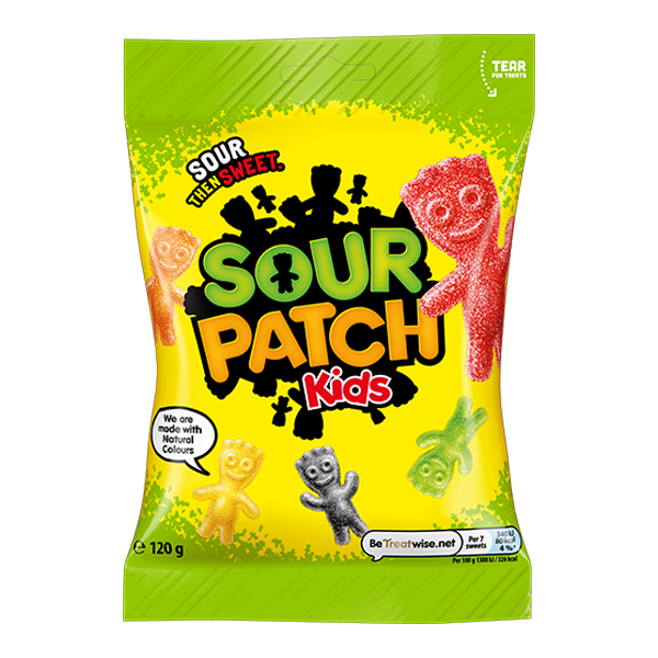 SOUR PATCH KIDS ORIGINAL GRAB BAG 120G