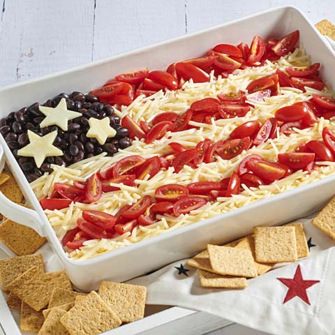 American Flag Taco Dip