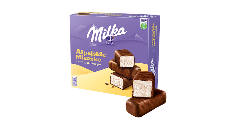 Milka Alpejskie Mleczko Waniliowe 330g