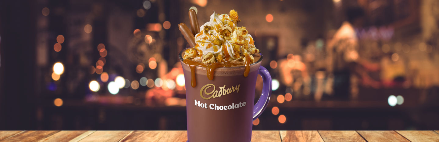 MondelezFoodservice | Cadbury Luxury Hot Chocolate with Popcorn and Fingers