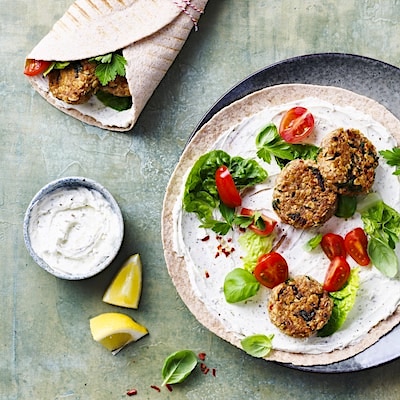 Proteinwrap mit Thunfisch-Frikadellen und Philadelphia