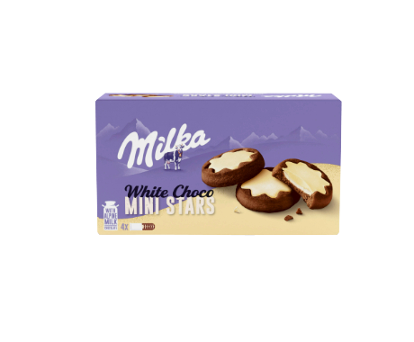 Milka White Choco Mini Stars 150 G