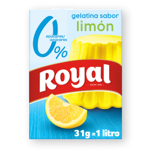Gelatina sabor a Limón 0% Azúcares
