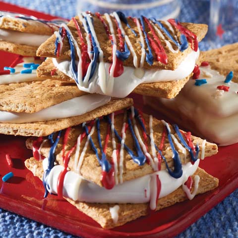 Red, White & Blue S'mores