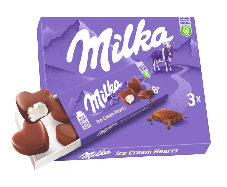 Milka Eiskonfekt-Herzen 3x8x10ml