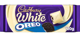 Cadbury Oreo White Chocolate Bar 120g