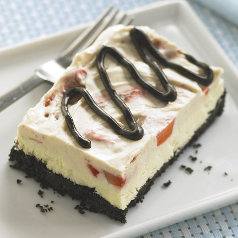 Neapolitan No-Bake OREO Cheesecake