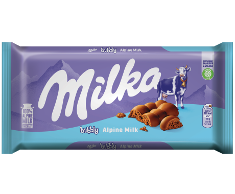 Milka Bubbly Alpine Milk 90G	
