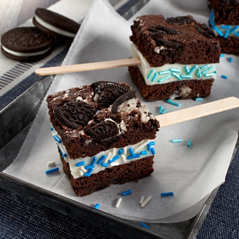 OREO Brownie Ice Cream Sandwich Pops