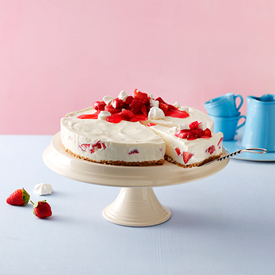 Rhabarber-Erdbeer Cheesecake