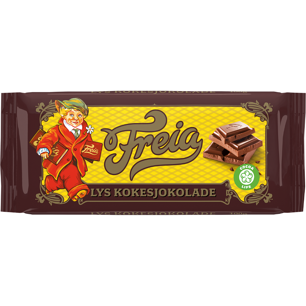 Freia Lys kokesjokolade (100 g)