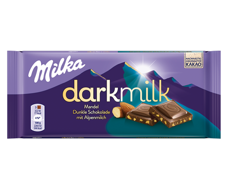 Milka Dark Milk Almond 85G