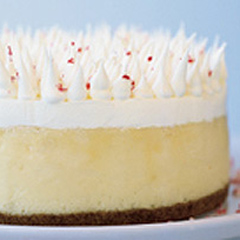 HONEY MAID White Chocolate-Candy Cane Cheesecake