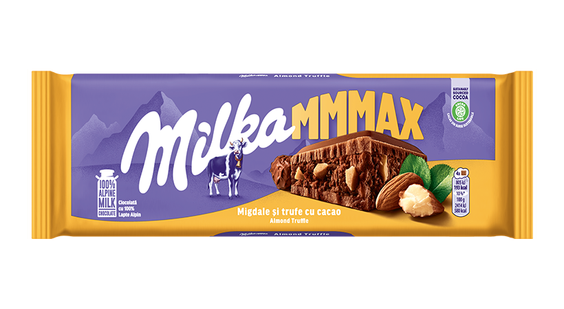 Milka Mmmax migdale și trufe cu cacao 300g