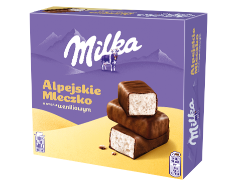 Milka Alpejskie Mleczko Waniliowe 330G