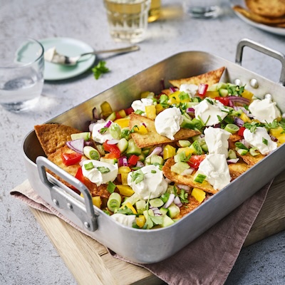 Homemade Nachos mit Philadelphia