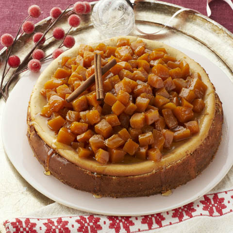Candied Pumpkin-Topped Cheesecake