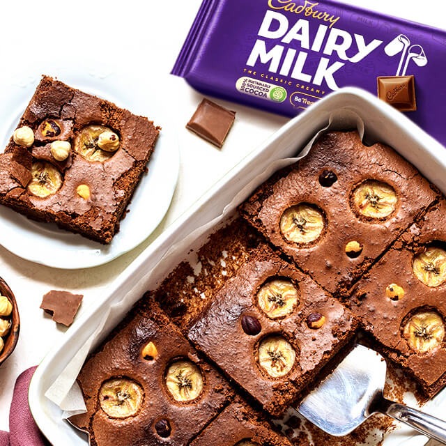 BROWNIES PISANG CADBURY