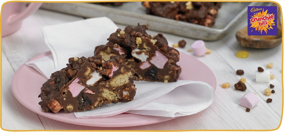 Recipe - Rocky Road Clusters with Crunchie Bits