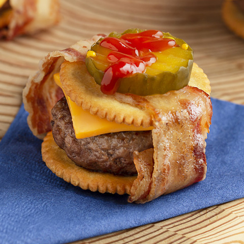 Bacon-Wrapped Cheeseburger RITZwich