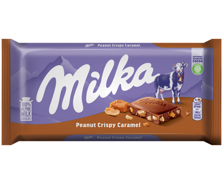 Milka Peanut Crispy Caramel 90G