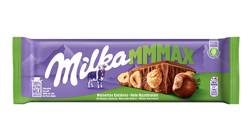Milka MMMax Avellanas enteras 250g