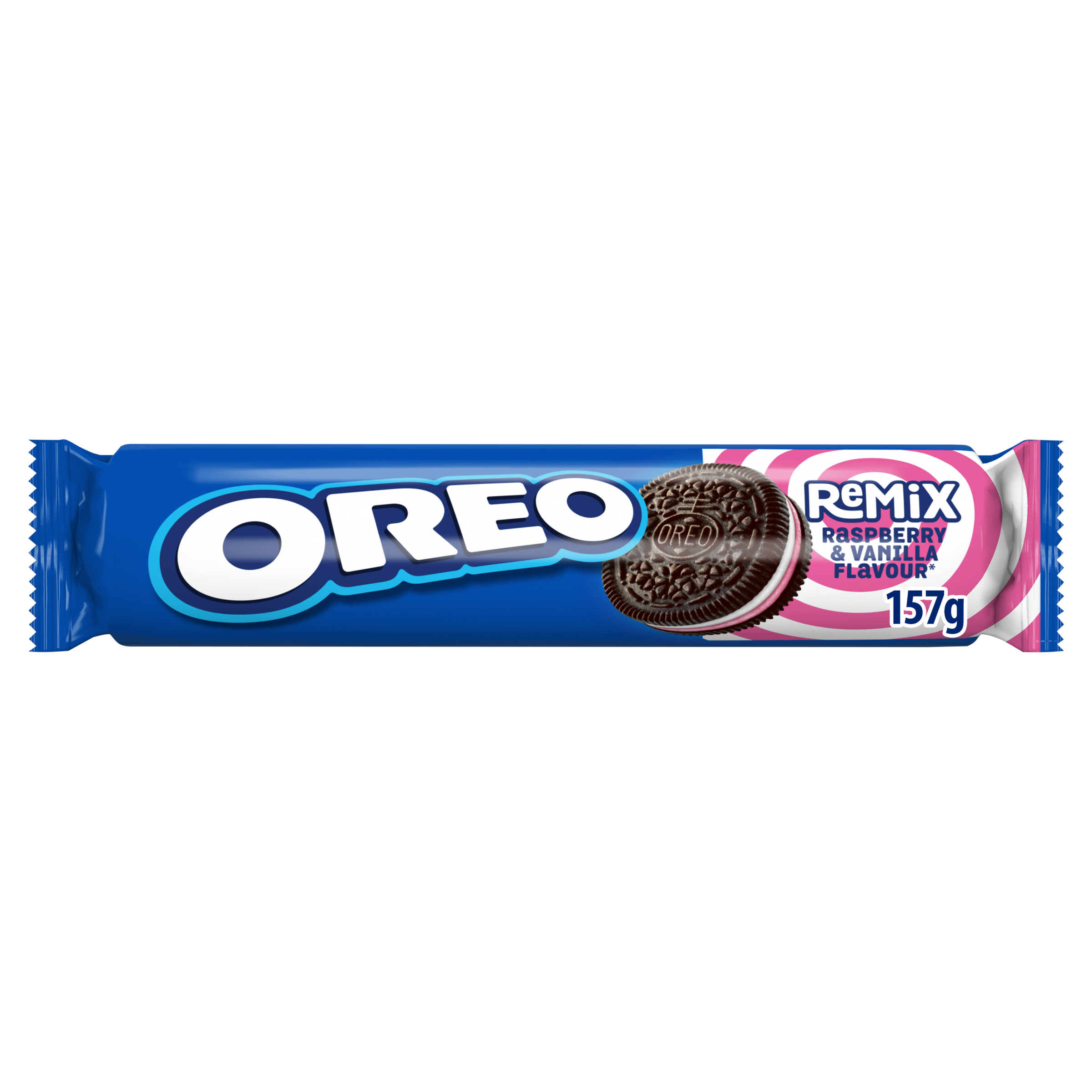 OREO Μπισκότα Γεμιστά REMIX Βανίλια & Σμέουρο 157G
