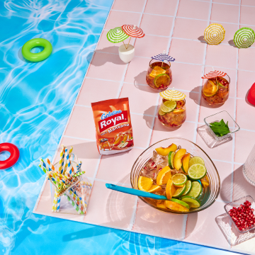 Cóctel de frutas Royal. ¡Súper refrescante!