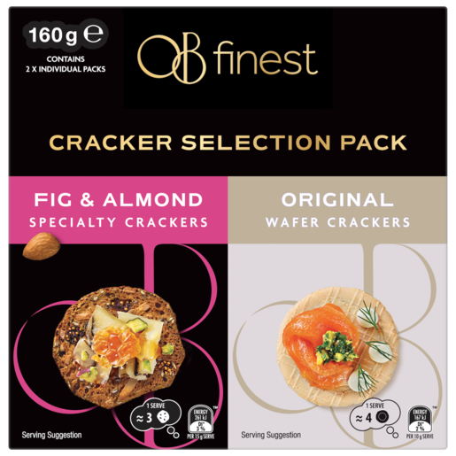 OB Finest Cracker Selection 2 Pack 160g