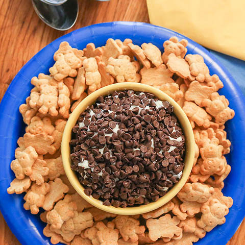 Chocolate Chip "Cheese Ball" with TEDDY GRAHAMS Dippers