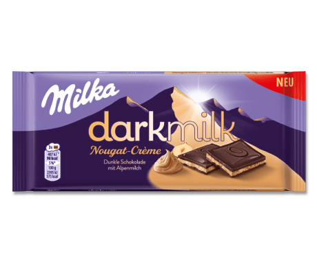 Milka Dark Milk Nougat-Crème 85G