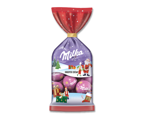 Milka Weihnachts-Kugeln Knusper-Crème 100g