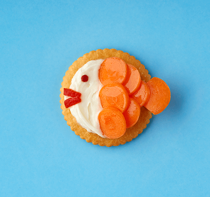 RITZ Cream Cheese & Veggie Swimmers