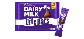 Cadbury Dairy Milk Little Bars Chocolate Bar 4 Pack Multipack 72g