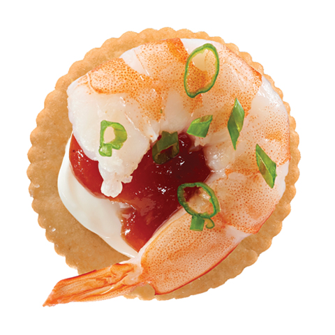 Mini bouchées RITZ au cocktail de crevettes 