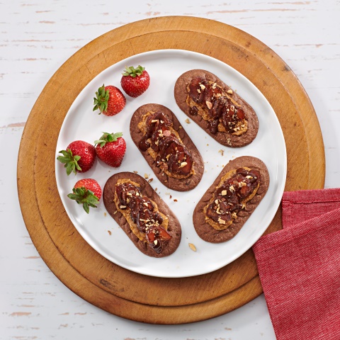 Quick belVita Almond Butter and Date Toppers