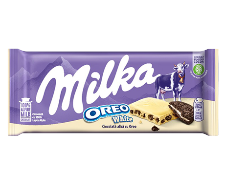 Milka Oreo Ciocolata Alba 100G