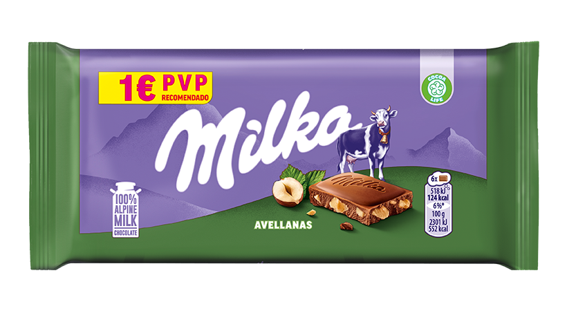 Milka Avellanas 45g