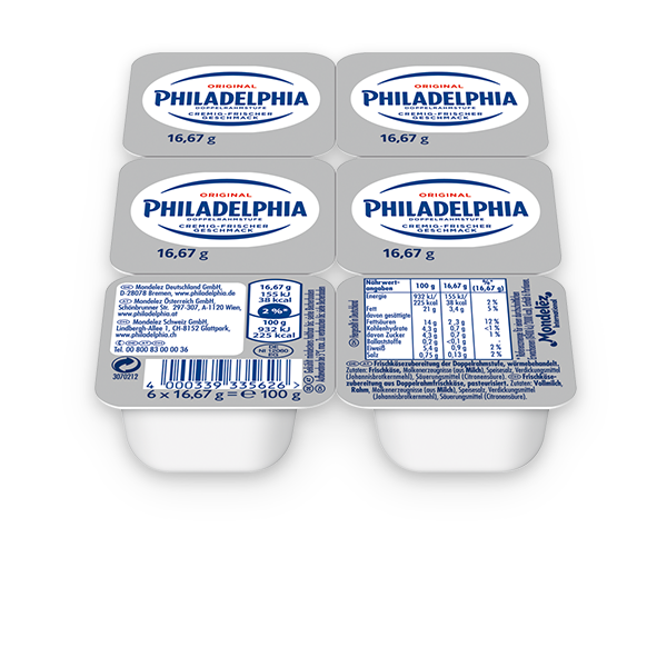 Philadelphia Portionen