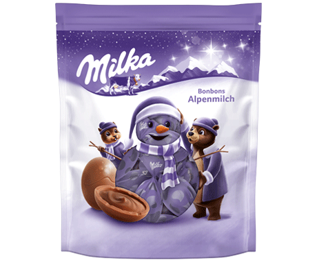 Milka Bonbons Fourrés Lait Alpin 86G