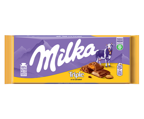 Milka Triple A La Caramel 90G