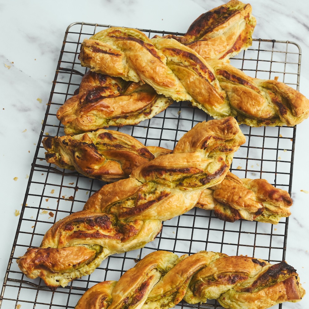 Pesto 3 Cheese Twists with Philadelphia®