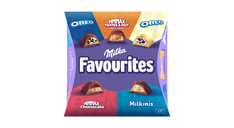 Milka Mix de ciocolată umplută 95g